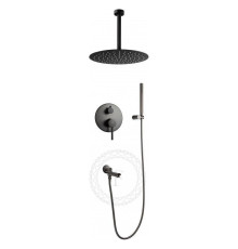 Душевая система встраиваемая FILARETE Roun FL1022BG, графит