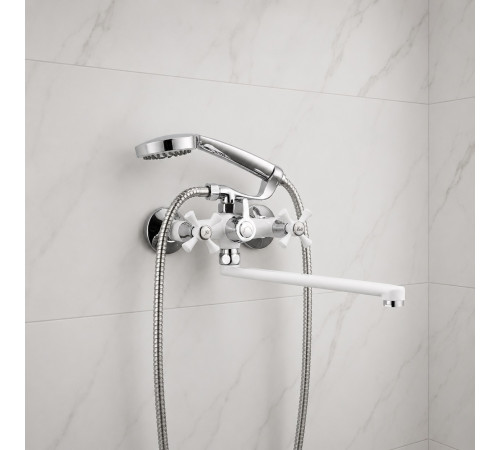 Смеситель для ванны FRUD R22332, белый