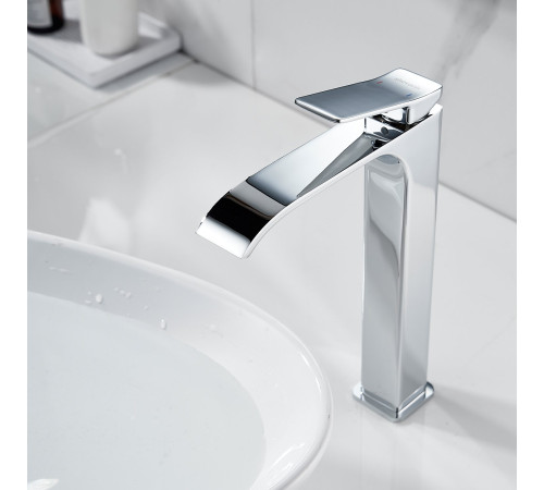 Смеситель для раковины высокий Shevanik S4011, хром