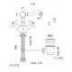 Смеситель для биде Fiore MARGOT 26OO0635, золото