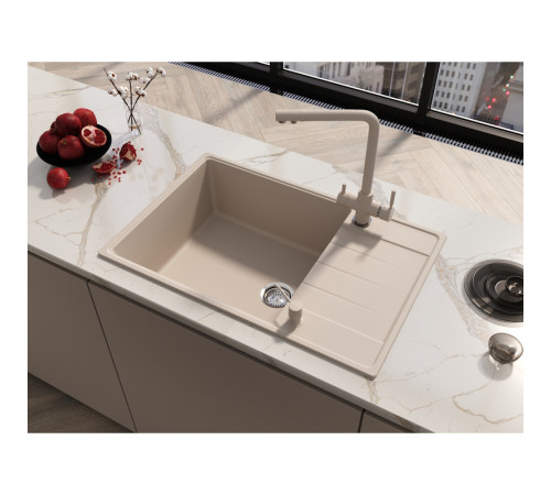 Кухонная мойка Grandex Aqua Topline 600213, бежевый