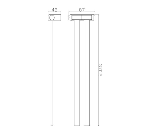 Полотенцедержатель поворотный Rav Slezak NIL NLA0602ZK, золото брашированное