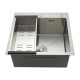 Кухонная мойка с коландером GAPPO GS5050, сатин