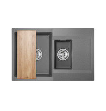 Кухонная мойка Granula 7808, ГРАФИТ
