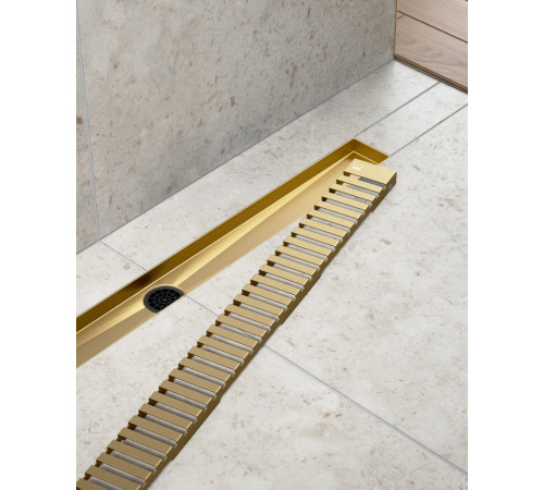 Душевой лоток TIMO Drain System DS230107/17, матовое золото