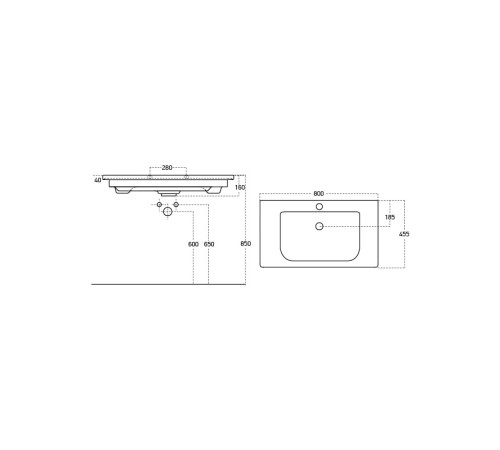 Раковина Dreja Soft 13080-KL