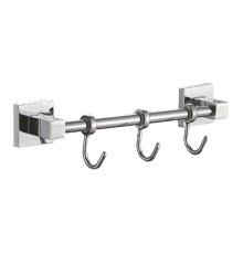 Планка с крючками для полотенец Haiba HB8615-3, хром