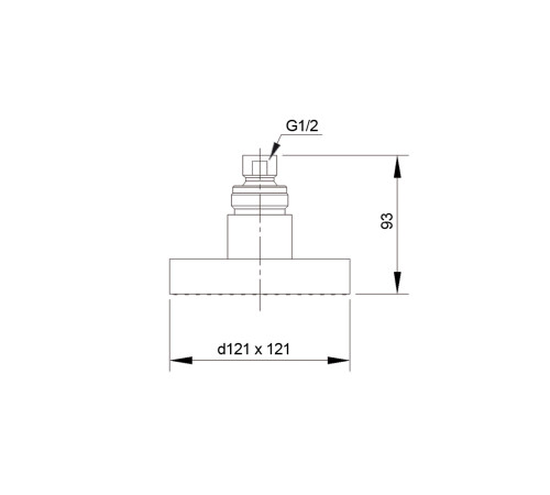 Верхний душ Raiber RFD-23