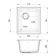 Кухонная мойка Rivelato BERKANA BK-35, темно-бежевый
