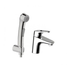 Смеситель для раковины с гигиеническим душем Bravat Drop-D F148162C-1, хром