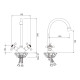 Смеситель для кухни WesnaArt RASSVET RAS02-110, хром