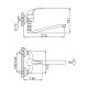 Смеситель для ванны FRAP F2129-B, хром
