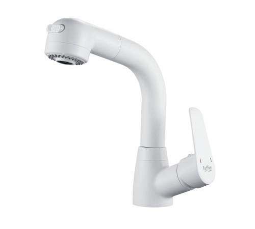 Смеситель для раковины многофункциональный Raffine F291C, белый