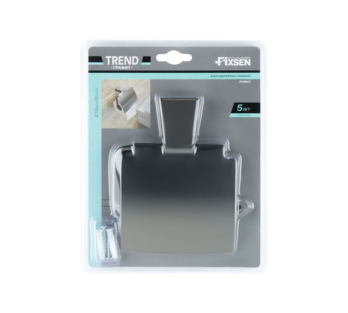 Держатель для туалетной бумаги FIXSEN  TREND GRAPHITE FX-98010, графит