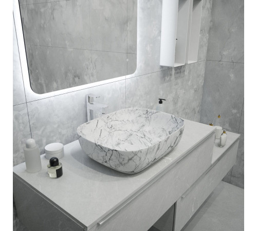 Раковина чаша Maretti FL13NS25-740MR, белый мрамор