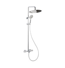 Душевая система с термостатом Bravat Waterfall SS F639114C-A5-RUS, хром