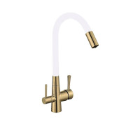 Смеситель для кухни с подключением к фильтру Savol S-L1806C-02, бронза
