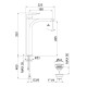 Смеситель для раковины Webert Sax Evolution SE830402740, белый