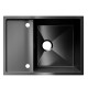 Кухонная мойка Ulgran Steel 680x500, вороненая сталь