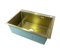 Мойка для кухни Fmark FSC6045C, матовое золото