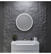 Зеркало Silver Mirrors Делуна/Deluna D800 TX (алюм. профиль, цвет серебро, бесконтактный сенсор)