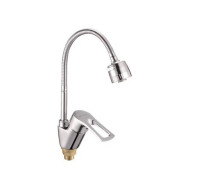Смеситель для кухни с гибким изливом Shevanik S5143, хром
