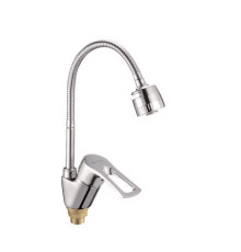 Смеситель для кухни с гибким изливом Shevanik S5143, хром