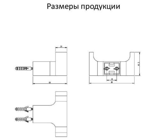 Крючок для ванной комнаты двойной Grocenberg AC0018MG, матовое золото