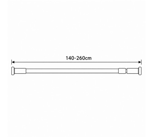 Карниз для ванной телескопический FRAP F8923, белый