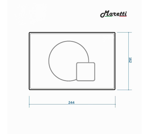 Комплект Maretti 3 в 1: унитаз CA10PBM29-844, инсталляция AC11P5211, кнопка AC12EL-740