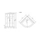 Душевая кабина Timo Standart T-1101, 100x100x220