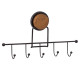 Крючок для ванной FIXSEN MAGIC WOOD FX-46005-5, черный/коричневый