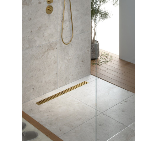 Душевой лоток TIMO Drain System DS230108/17, матовое золото