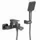 Смеситель для ванны FRAP F3291-29, оружейная сталь