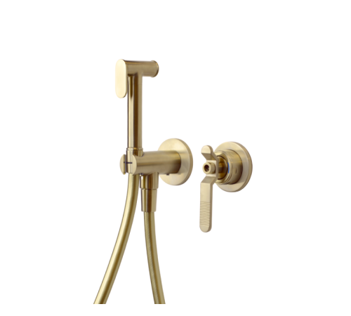 Гигиенический душ со смесителем Bronze de Luxe 1760'S 3253CG, матовое золото