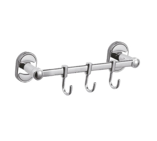 Планка с крючками для полотенец D-Lin D288700-3, хром