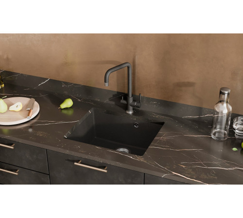 Кухонная мойка Ulgran Quartz Under 500-09, асфальт