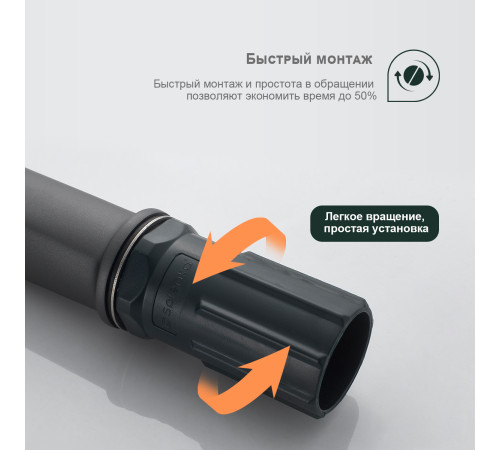 Смеситель для раковины Splenka S40.10.07, серый