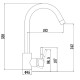 Смеситель для кухни Fmark FS8232W, белый