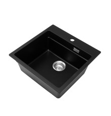 Кухонная мойка Grandex Aqua Comfort 500405, черный металлик