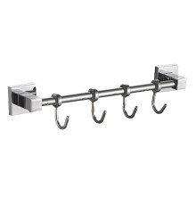 Планка с крючками для полотенец Haiba HB8615-4, хром