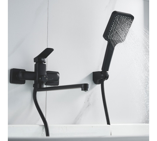 Смеситель для ванны Shevanik S9922H, черный
