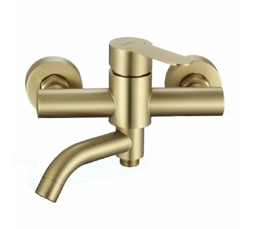 Смеситель для ванны Fmark FS8206C, матовое золото