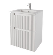 Тумба с раковиной подвесная Dreja Euphoria 60 см, белый