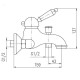 Смеситель для ванны Rav Slezak Labe L554.5