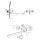 Смеситель для ванны BRAVAT F6803934CP-B-SW, хром