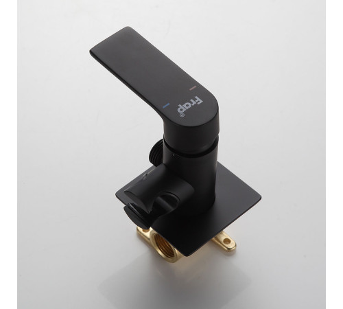 Гигиенический душ со смесителем FRAP F7571-6, черный