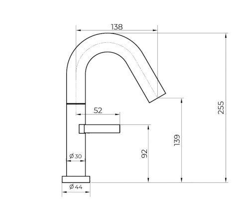 Cмеситель для раковины Knotlor SS-30/RB, бронза