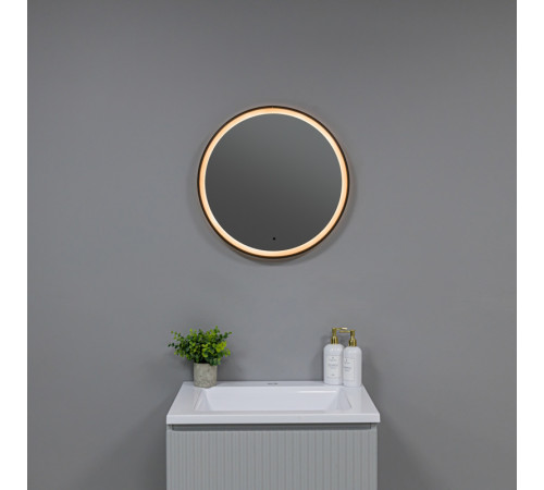 Зеркало Silver Mirrors Делуна/Deluna D600 TX (алюм. профиль, цвет черный, бесконтактный сенсор)