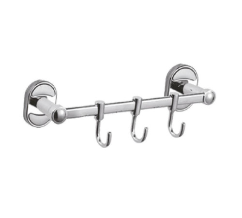Планка с крючками для полотенец D-Lin D289700-3, хром